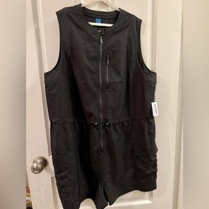 NWT Old Navy Black Activewear Romper, size XL